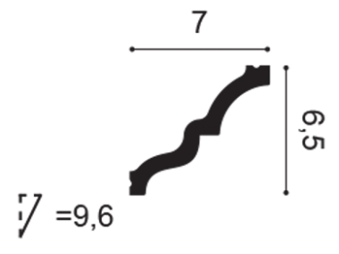 Listwa sufitowa C325