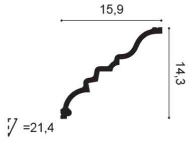 Listwa sufitowa C327