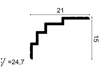 Listwa sufitowa C393