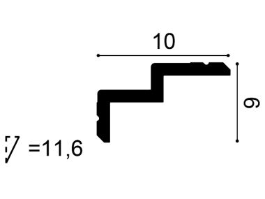 Listwa sufitowa C390